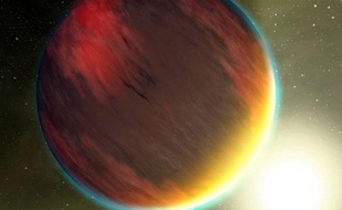 Vue d'artiste de l'exoplanète Kepler 7-b