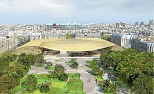 Le projet de canopée est un immense toit en verre qui doit recouvrir le forum des Halles.