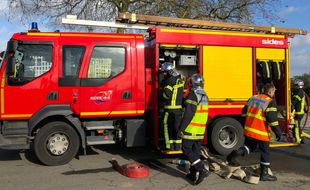 Des pompiers, illustration.