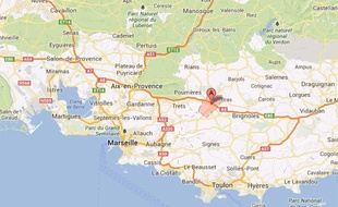 Carte de localisation de Saint-Maximin (Var)