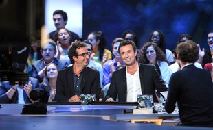Cyrille Eldin et Victor Robert sur le plateau du «Grand Journal».