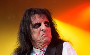 Le chanteur Alice Cooper en concert en Suède