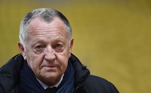 Jean-Michel Aulas lors du match entre Monaco et Lyon le 1er février 2015.