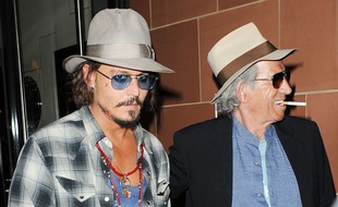 L'acteur Johnny Depp et le musicien Keith Richards à Londres