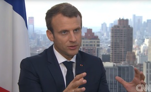 Emmanuel Macron sur CNN, le 19 septembre 2017.