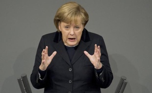 La chancelière allemande Angela Merkel a affirmé vendredi que l'Europe était sur le point de mettre en place une union budgétaire, dans un discours aux députés du Bundestag.
