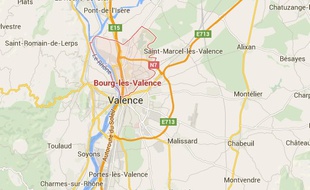 Carte de situation de Bourg-les-Valence