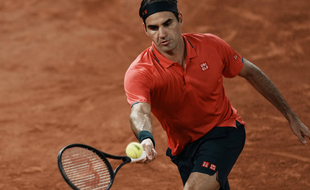 Roger Federer a bataillé pour battre Koepfer au 3e tour de Roland-Garros, le 5 juin 2021.