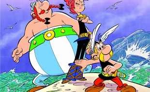 La couverture du dernier album d'Astérix, La fille de Vercingétorix