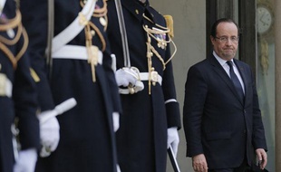 François Hollande, le 28 janvier 2013, au palais de l'Elysée, à Paris.