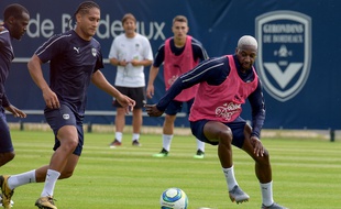 Pablo et Sankharé au duel lors de la reprise.