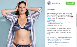 En décembre 2016, la marque américaine de vêtements Lane Bryant crée le buzz en montrant une femme avec ses vergetures sur l'un de ses campagnes publicitaires.