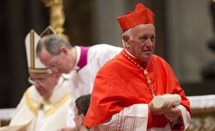 Le cardinal Ricardo Ezzati Andrello, ici en 2014, est notamment accusé d'avoir couvert les agressions sexuelles de prêtres au Chili.