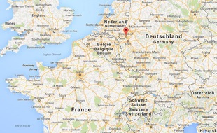 Google Map de Düsseldorf, en Allemagne.