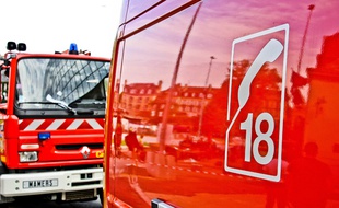 Illustration d'un camion de pompiers.