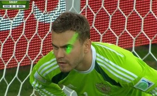 Igor Akinfeev lors du match entre la Russie et l'Algérie le 26 juin 2014.