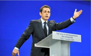 Nicolas Sarkozy a présenté ses mesures hier au Palais des Congrès de Paris.