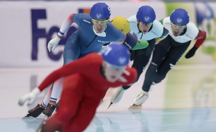Le patineur français Alexis Contin, ici lors des championnats du monde en Russie, en 2016.