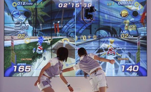 La technologie Kinect de Microsoft en démonstration au Tokyo Game Show à Chiba, à l'est de Tokyo (Japon).