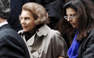 Liliane Bettencourt et sa fille Francoise Bettencourt Meyers le 6 juillet 2007 à Paris