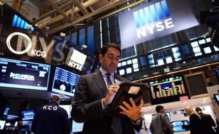 Des traders à la Bourse de New York