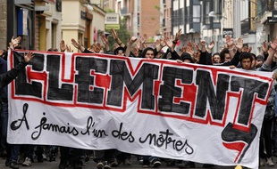 Manifestation en hommage à Clément Méric, en juin 2013 à Lille.