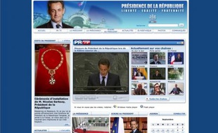 Le nouveau site de l'Elysée