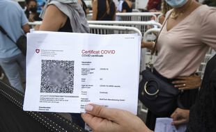 Un QR code de vaccination contre le coronavirus (illustration).