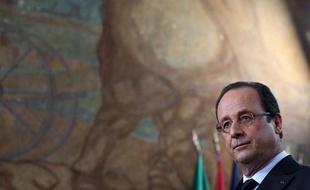 François Hollande, le 21 mars 2013, à Alfortville.