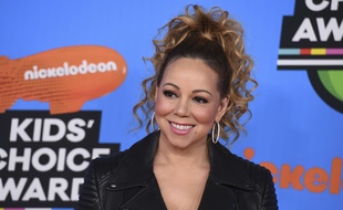 La chanteuse Mariah Carey à Inglewood aux Etats-Unis.