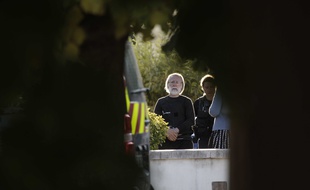 Michel Fourniret photographié lors d'une reconstitution judiciaire, le 19 septembre 2019.