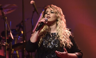 L'artiste Chimène Badi lors d'un concert au Bataclan à Paris le 3 février 2018