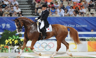 Hiroshi Hoketsu lors des Jeux Olympiques de Pékin en 2008.
