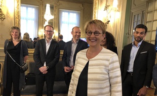 La maire de Rennes Nathalie Appéré a été réélue au second tour des élections municipales. Ici le 28 juin 2020.