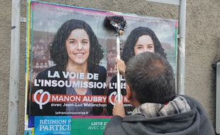 Sur les panneaux d'affichage en vue des élections européennes, de très nombreuses listes se côtoient.
