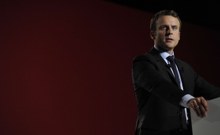 Emmanuel Macron durant son meeting à Arras, 27 avril 2017