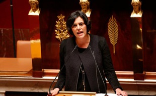 La ministre du Travail Myriam El-Khomri le 3 mai 2016 à l'Assemblée nationale à Paris