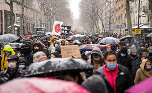 Manifestation à Paris contre la proposition de loi sur la « sécurité globale » et en soutien au monde de la culture, samedi 16 janvier 2020 (illustration).