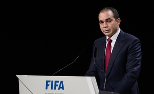 Le prince Ali Ben Hussein, candidat à la présidence de la Fifa, le 28 mai 2015, à Zurich.