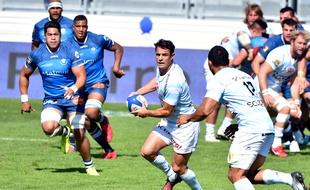 Dan Carter lors du match entre le Racing 92 et Castres le 24 septembre 2016.