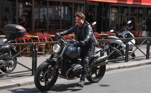 Tom Cruise lors du tournage de Mission Impossible