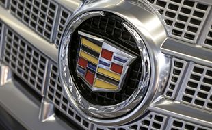 Le logo de la marque de voitures de luxe Cadillac (illustration).