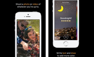 Brève apparition de l’application Slingshot by Facebook.