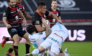 Selevasio Tolofua et les Toulousains n'ont rien pu faire pour échapper au piège montpelliérain, samedi au stade Ernest-Wallon, en Top 14.
