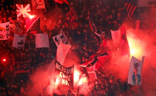 Des supporters de Nice contre Marseille, à l'Allianz-Riviera, le 23 janvier 2015 (Archives)