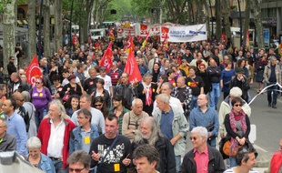 Lors de la manifestation intersyndicale contre la Loi Travail du 17 mai 2016.