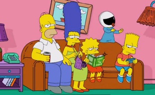 Capture d'écran de la vidéo montrant les Simpson dansant le Harlem Shake, le 4 mars 2013.