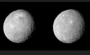 La planète naine Cérès photographiée par Dawn le 12 février 2015.