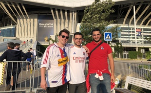 Léandre, Maxime et Guillaume ont pu se retrouver au Parc OL pour la première fois depuis un an et demi.