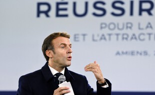 Emmanuel Macron a défendu son bilan à Amiens